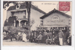 GEVINGEY : Cafe Du Chalet Fleuri, Bière Arlen, Route De Bourg - Très Bon état - Autres & Non Classés