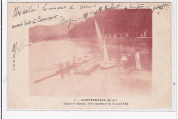 St-FERREOL : Digue Et Bassin Fete Nautique Du 21 Aout 1904 - Très Bon état - Saint Ferreol