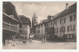 St-Légier - La Place - Belle CPA Animée 1910s - Andere & Zonder Classificatie