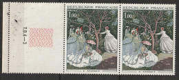 N° 1703 Oeubres D'Art: Claude Monet: Belle Paire De 2 Timbres Neuf Impeccable - Unused Stamps
