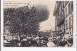 SAINT-DENIS : Place Parmentier Enlèvement Du Ballon Le 14 Juin 1908 - état - Saint Denis