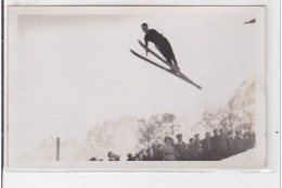 CHAMONIX : Carte Photo Du Concours De Skis Sur Le Tremplin Olympique En 1934 (champion Norvégien ULLAN) - Très Bon état - Chamonix-Mont-Blanc