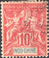 INDOCINA FRANCESE, INDOCHINA, TIPO “GROUPE”, 1900, USATI Yt:FR-IC 18, Scott:FR-IC 9 - Gebruikt