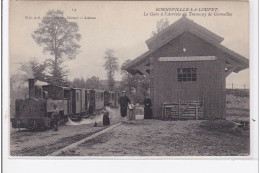 BONNEVILLE LA LOUVET : La Gare à L'arrivée Du Train De Cormeilles - Très Bon état - Autres & Non Classés