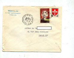 Lettre Cachet Paris Sur Juin 1940 - Manual Postmarks