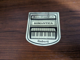 AUTOCOLLANT ACCORDEON KLUB ROMANTICA - LIMBURG – ACCORDÉON MUSIQUE - Stickers