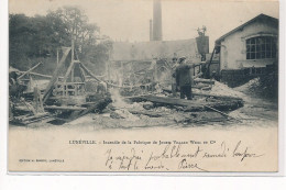 LUNEVILLE : Incendie De La Fabrique De Jouets Villard Wrill Et Cie - Luneville