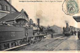 LONGPRE-les-CORPS-SAINTS : Sur La Ligne Du Tréport - Etat (traces) - Autres & Non Classés