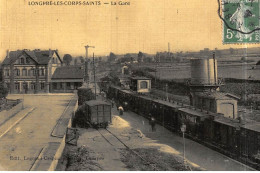 LONGPRE-les-CORPS-SAINTS : La Gare - Tres Bon Etat - Altri & Non Classificati