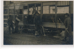 PARIS : Carte Photo D'un Tramway (place De L'Etoile à La Villette)  - Très Bon état - Transporte Público