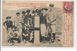 Pres BARCELONNETTE : Inauguration Au Col De La Pare, Monument Eleve Par Le 157e - Etat - Barcelonnette