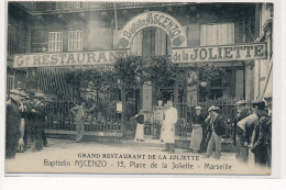 MARSEILLE : Grand Restaurant De La Joliette Baptistin Ascenzo 13 Place De La Joliette - Tres Bon Etat - Ohne Zuordnung