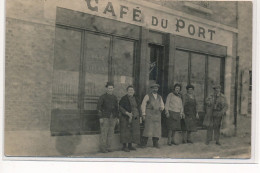 AISNE : Café Du Port Sur La Place Du Port - Tres Bon Etat - Altri & Non Classificati