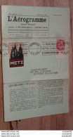 L'AEROGRAMME, Octobre 1931 + Vignette De METZ  ............ Q-.... CL-5-6 - 1927-1959 Lettres & Documents