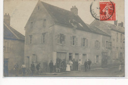 CHAUSSY : Carte Photo Du Café, Billards - Tres Bon Etat - Autres & Non Classés