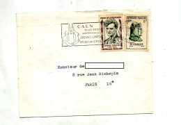 Lettre Flamme Caen Chateau Sur Keller Petrarque - Mechanical Postmarks (Advertisement)