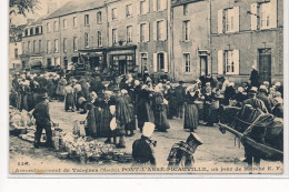 VALOGNES : Arrondissement, Pont-l'abbé-picauville, Un Jour De Marché - Tres Bon Etat - Valognes