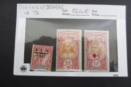 OCEANIE N°38/41/42 NEUF* TB COTE 25,50 EUROS VOIR SCANS - Unused Stamps