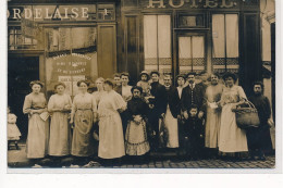 PARIS 17ème : Carte Photo -Vins La Bordelaise Au N° 1 Et Hôtel Des Etrangers (TESSIER) Au N° 3 Rue De Montenotte - TBE - Paris (17)