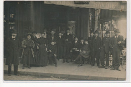 CARTE PHOTO A LOCALISER : Paris(?) Cafe Absinthe Savoie - Etat - Photos