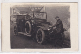 TOURS (environs) : Carte Photo De Militaire En Automobile - Très Bon état - Tours