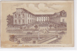 BRIVE : Carte Postale Publicitaire Pour Le Grand Hotel De Bordeaux - état (traces) - Brive La Gaillarde