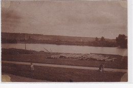 A LOCALISER : Carte Photo Des Bords De Seine (flottage Du Bois)- Très Bon état - Sonstige & Ohne Zuordnung