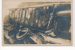 CARTE PHOTO A LOCALISER : Accident De Train, Chemin De Fer - Tres Bon Etat - Photos