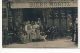 CARTE PHOTO A LOCALISER : Paris(?) Biere Moritz - Tres Bon Etat - Photos