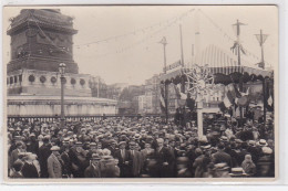 PARIS 12ème : Carte Photo D'une Fête Sur La Place De La Bastille- Très Bon état - Distrito: 12