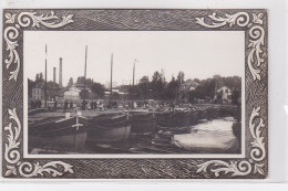 LAGNY SUR MARNE : 1914/18 - Carte Photo Du Pont De Péniches (militaire - Guerre) - Très Bon état - Lagny Sur Marne