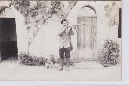 Carte Photo D'un Chasseur (photo BEDOUIN à NIMES) - Très Bon état - Altri & Non Classificati