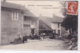 INJOUX : L'intérieur Du Village Et Le Restaurant MOREL - Très Bon état - Non Classificati