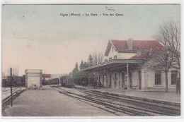 LIGNY : La Gare Vue Des Quais - Très Bon état - Ligny En Barrois