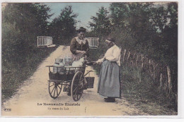 LA NORMANDIE ILLUSTREE : La Vente Du Lait (rare En Couleur) - Très Bon état - Andere & Zonder Classificatie