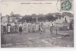 MONTCOURT : Centre Du Pays - La Fontaine - Très Bon état - Autres & Non Classés