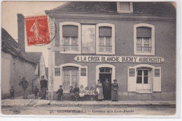 CLOYES : Carrefour De La Croix Blanche - Auberge A La Croix Blanche (REMY) - Bon état - Cloyes-sur-le-Loir