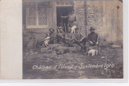 Chateau D'ILLOUD : Carte Photo D'un Retour De Chasse En Septembre 1910 - Bon état (un Coin Plié) - Otros & Sin Clasificación