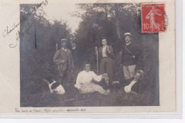 CHANTEMERLE : Carte Photo D'une Partie De Chasse En 1907 - Très Bon état - Otros & Sin Clasificación