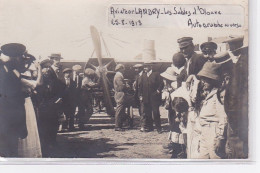 LES SABLES D'OLONNE : Carte Photo Et Autographe De L'aviateur LANDRY En 1913 -  Bon état (étiquette Et Scotch) - Sables D'Olonne