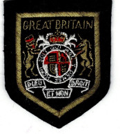 Ref 1 - Blason , écusson : Badges En Tissu . GREAT BRITAIN . - Autres & Non Classés