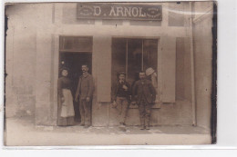 COURSON LES CARRIERES : Carte Photo Du Magasin De Mode Et Confection ARNOL - Très Bon état - Courson-les-Carrières