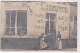 L'ISLE ADAM : Catye Photo De Du Magasin JAMETON (beurre Oeufs Fromages) - Très Bon état - L'Isle Adam