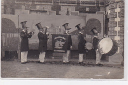 ARNIERES : Carte Photo Des Fêtes (fanfare De Berengeville) - Subdivision Des Sapeurs Pompiers - Très Bon état - Other & Unclassified