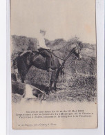 GUERET AVIATION : Souvenir Des Fêtes De 1913 - Védrines à Cheval Chassant Le Sanglier à LA FEUILLADE - état - Guéret