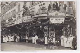 PARIS 14ème : Carte Photo De La Boucherie Charcuterie AUBERT (avenue D'Orleans) - Très Bon état - Distretto: 14