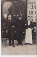 PARIS 5ème : Carte Photo Du Café à L'angle De La Rue Du Petit Pont Et De La Rue De La Bucherie - Très Bon état - Distrito: 05