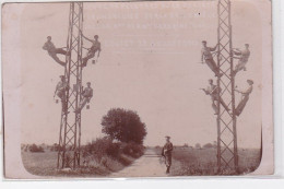 GRENOBLE : Carte Photo Des Ouvriers De La Société Grenobloise  Forge Et Lumière (CUSSET 1909) - Très Bon état - Grenoble