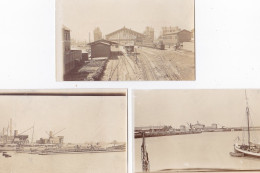 CALAIS : Lot De 5 Cartes Photo Vers 1910 (dont La Gare) - Très Bon état - Calais