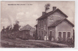 GOUVILLE Sur Mer : La Gare (chemin De Fer) - Très Bon état - Sonstige & Ohne Zuordnung